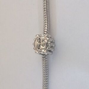 Silver Sun Charm for Pandora Style Bracelet‎